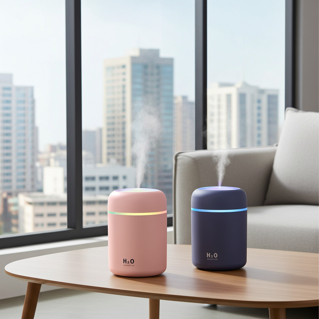 "USB Mini Air Humidifier & Essential Oil Diffuser - Portable Aromatherapy for Car & Home"