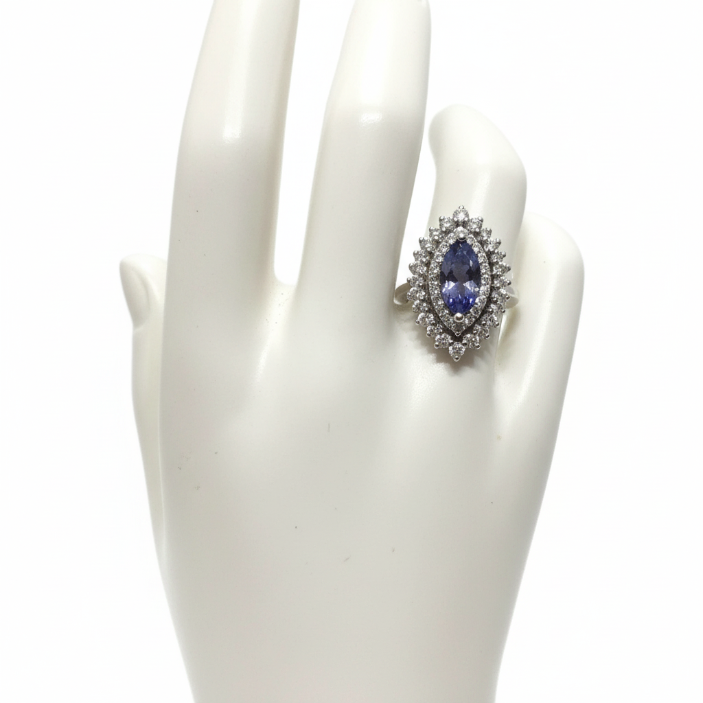Tanzanite and Diamond Ring